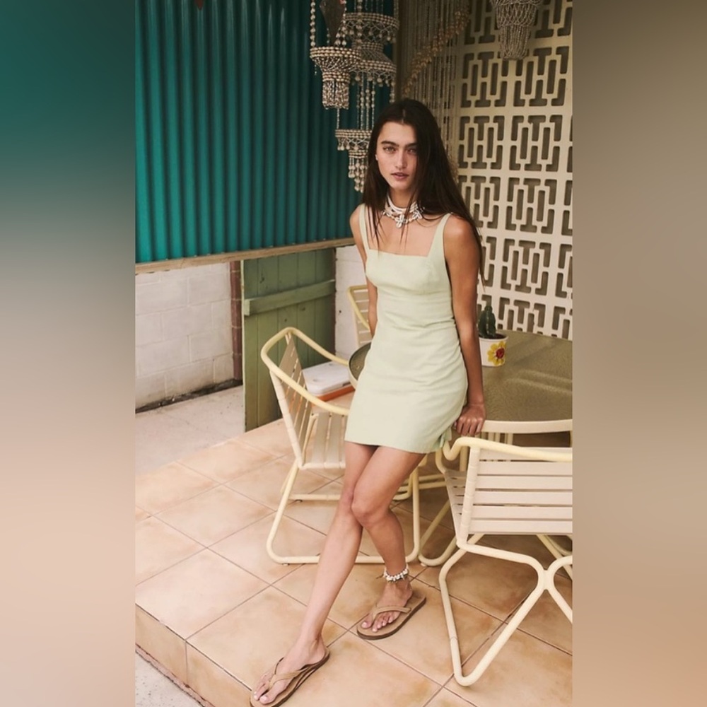 NWOT FREE PEOPLE Little Loca Mini Dress In Dunes MSRP $68 sz xs